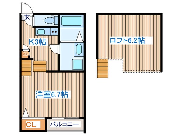 アローラテラス卸町　の物件間取画像